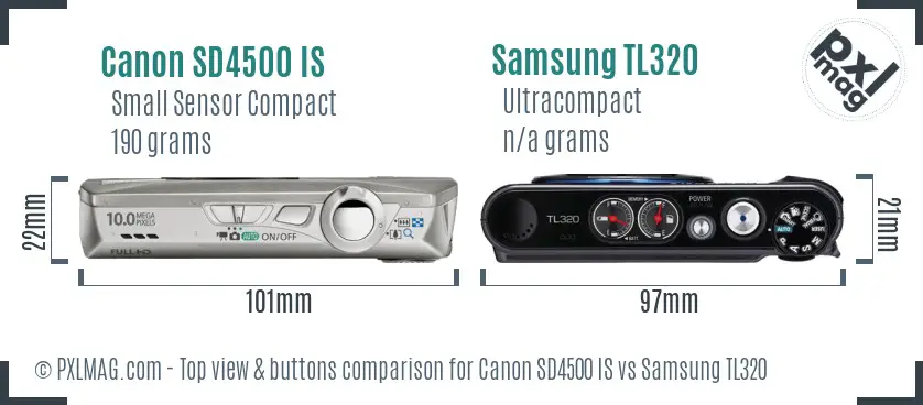 Top view design and control layout comparison