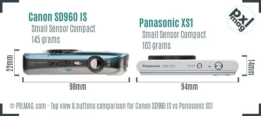 Top view design and control layout comparison