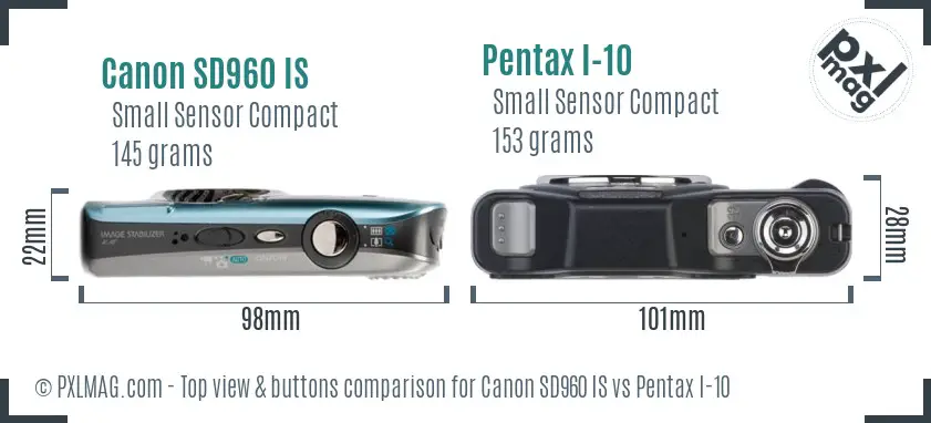 Top view design and control layout comparison