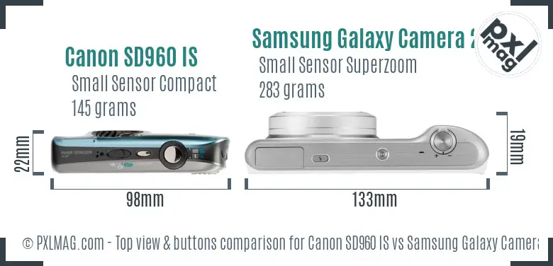 Top view design and control layout comparison