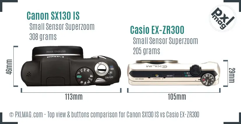 Top view design and control layout comparison