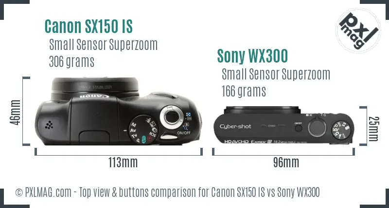 Top view design and control layout comparison