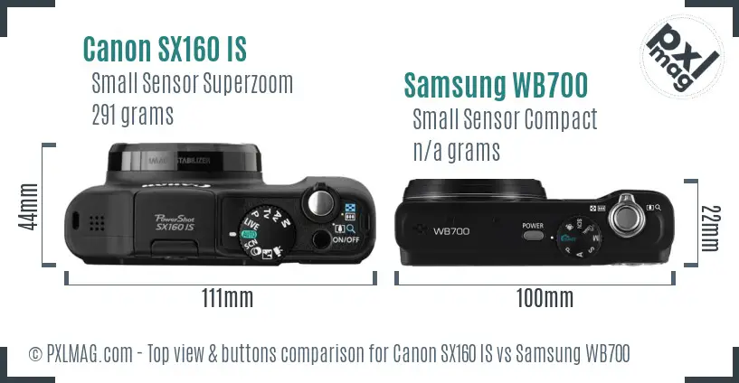Top view design and control layout comparison