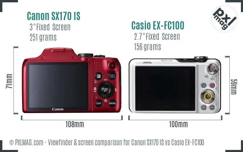 Back screen comparison