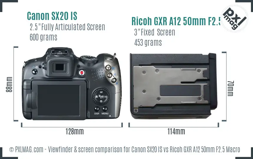 Back Screen and Interface Comparison