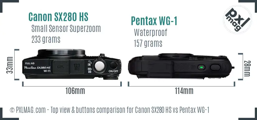 Top view design and control layout comparison