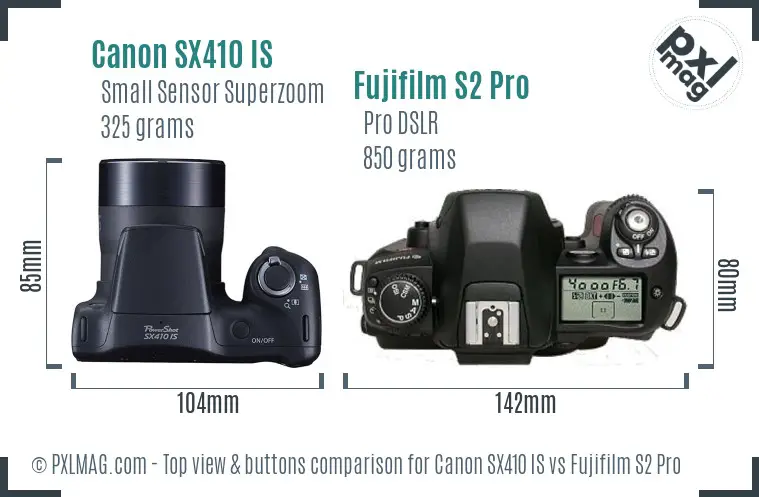 Top view design and control layout comparison