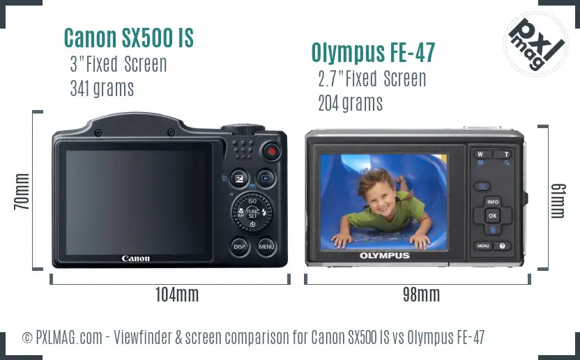 Back LCD and interface comparison