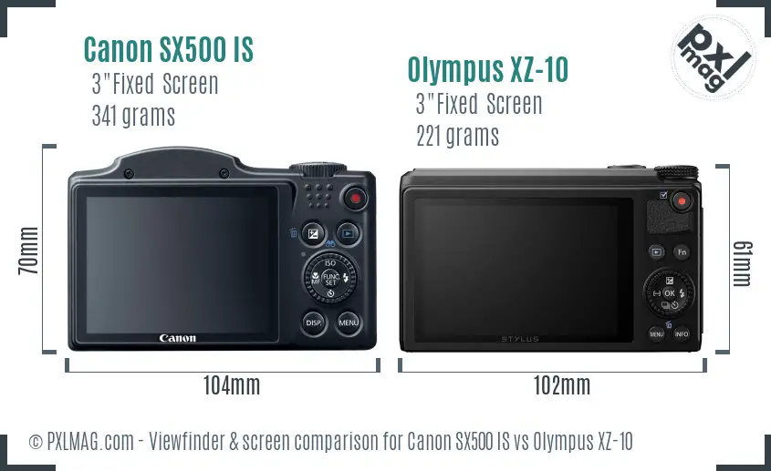 Back Screen and Interface Comparison