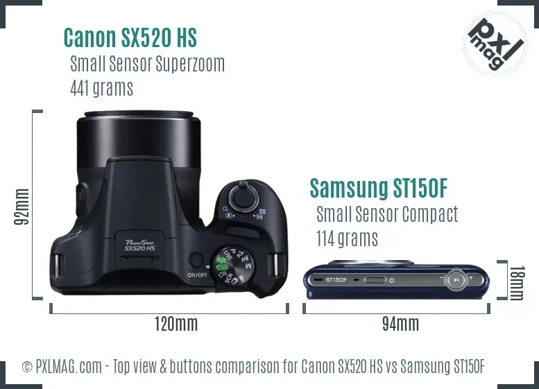 Top view design and control layout comparison