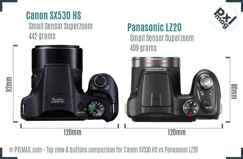 Top View Design and Control Layout Comparison