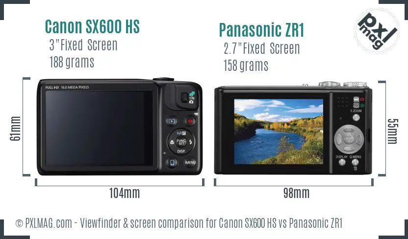 Back LCD screen comparison