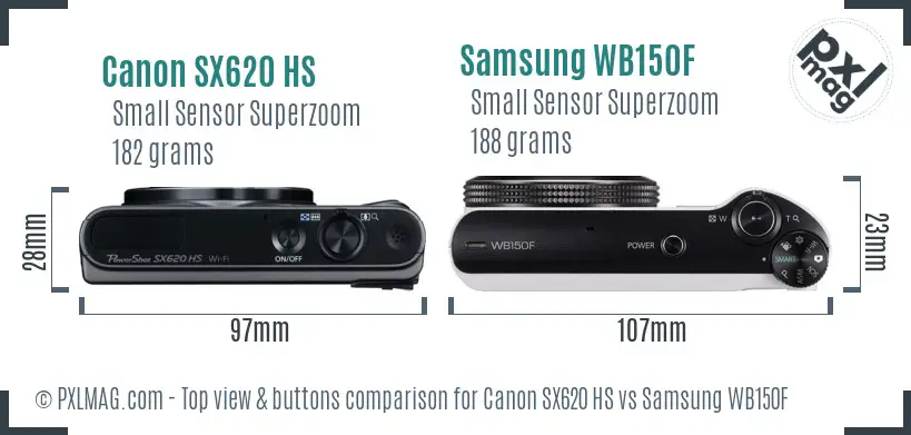Top view design and control layout comparison