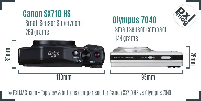 Top view design and control layout comparison
