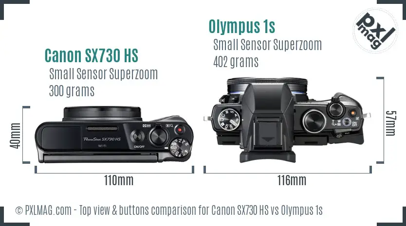 Top view design and control layout comparison