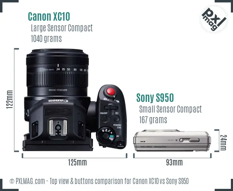 Top view design and control layout comparison