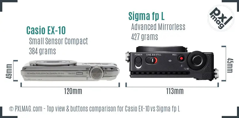 Top view design and control layout comparison
