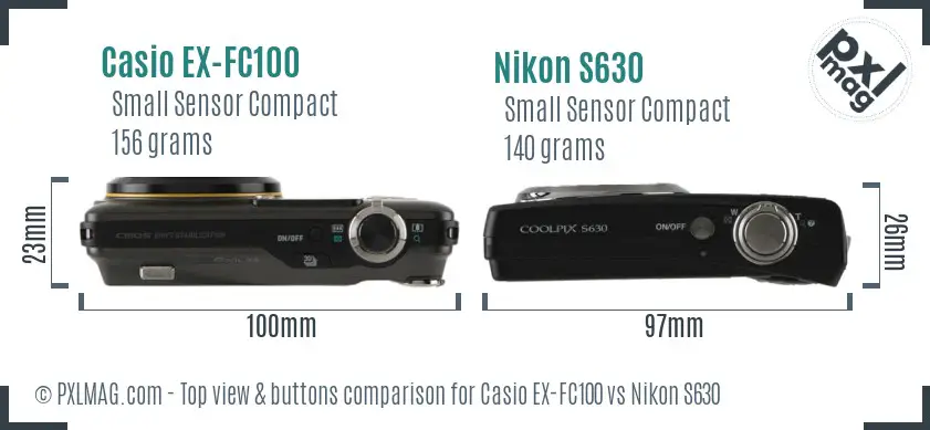 Top view design and control layout comparison