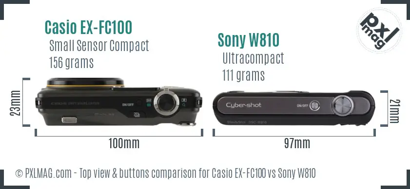 Top view design and control layout comparison