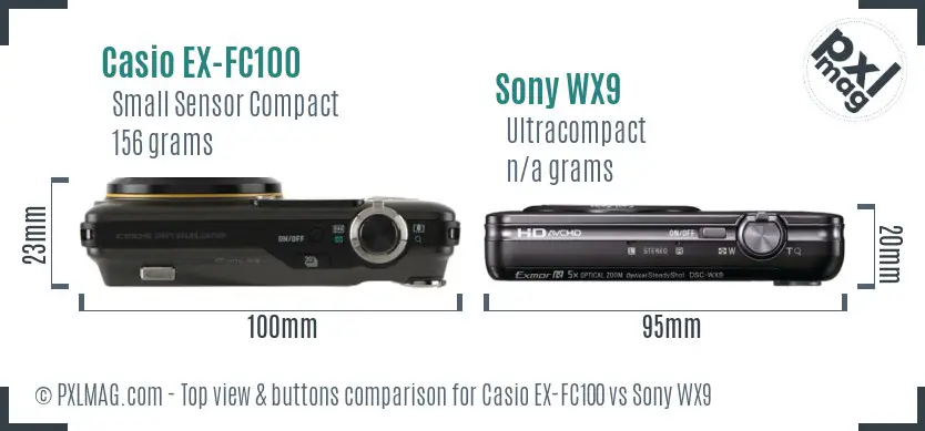 Top view design and control layout comparison