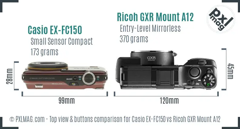 Top view design and control layout comparison