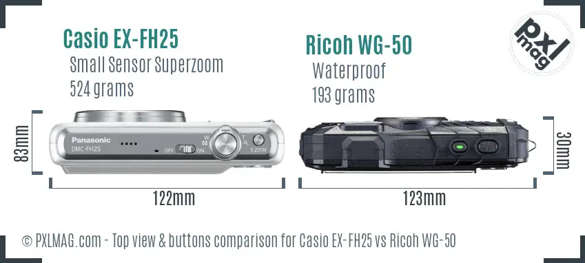 Top view design and control layout comparison