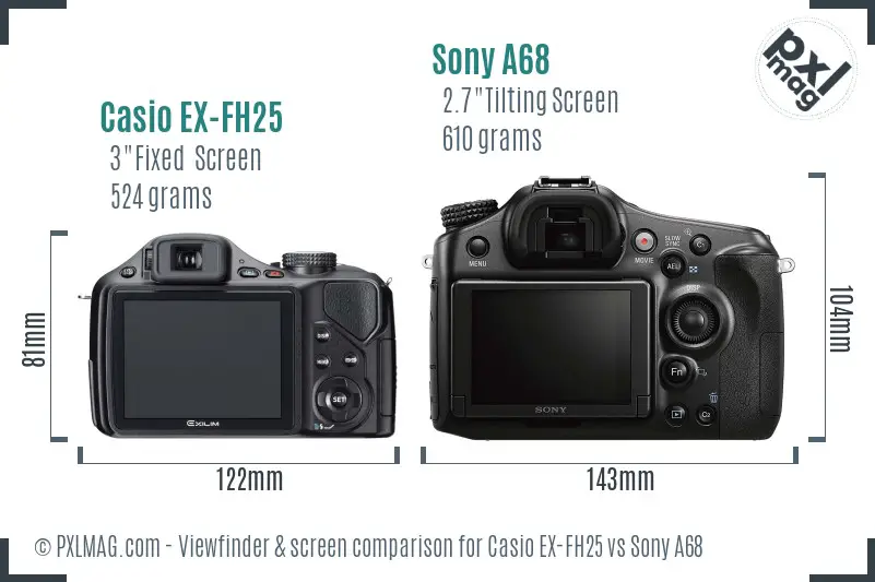 Side by side comparison of back screens