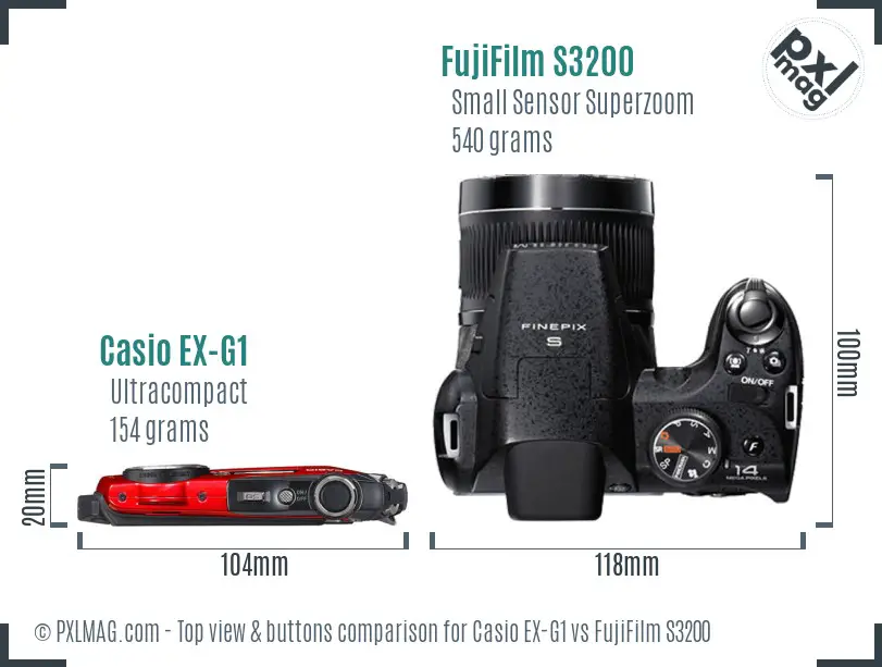 Top view design and control layout comparison