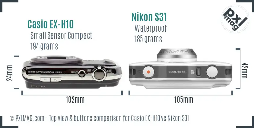 Top view design and control layout comparison