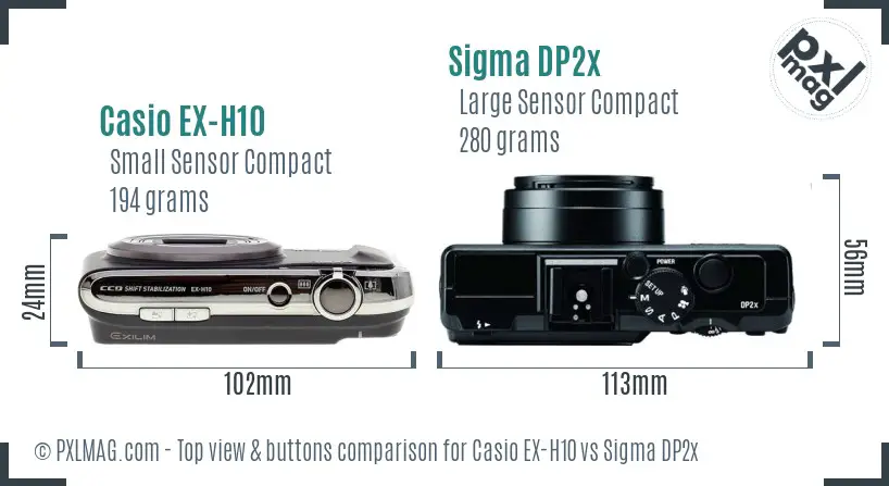 Top view design and control layout comparison