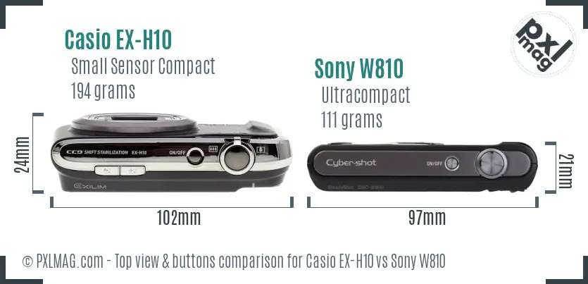 Top view design and control layout comparison