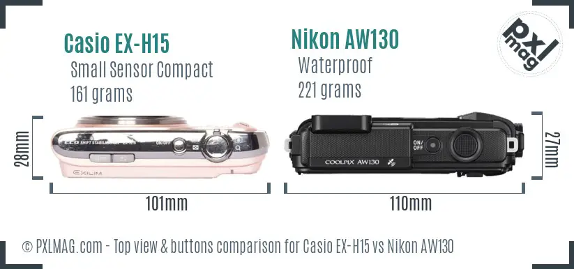 Top view design and control layout comparison