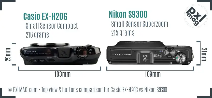 Top view design and control layout comparison