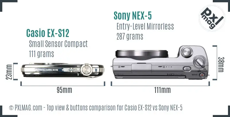 Top view design and control layout comparison