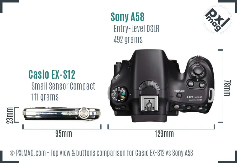 Top view design and control layout comparison
