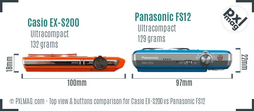 Top view design and control layout comparison