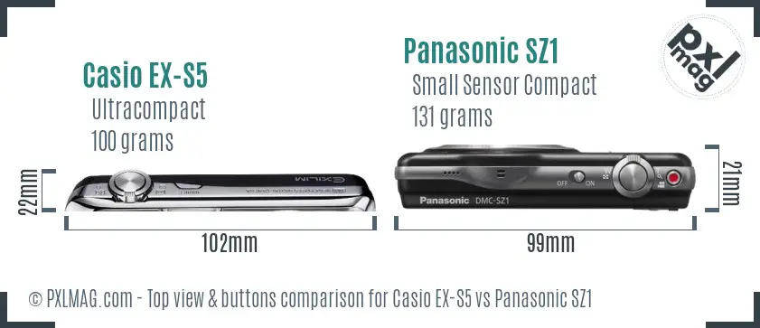 Top View Design and Control Layout Comparison