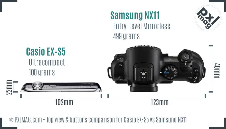 Top view design and control layout comparison