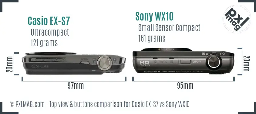 Top view design and control layout comparison