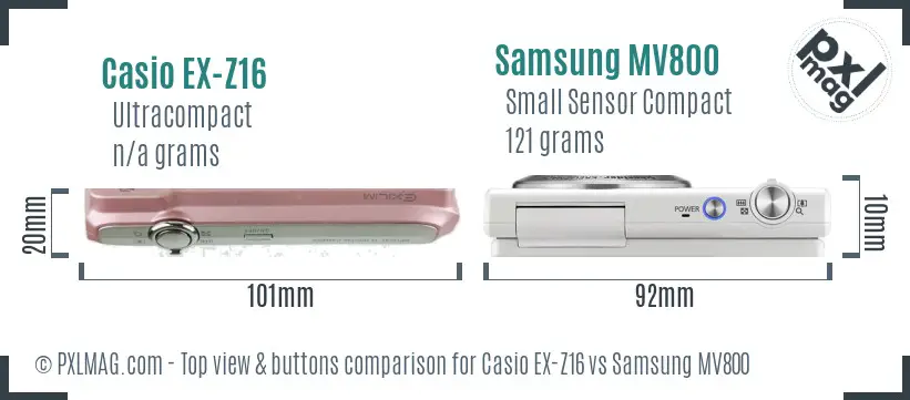 Top view design and control layout comparison