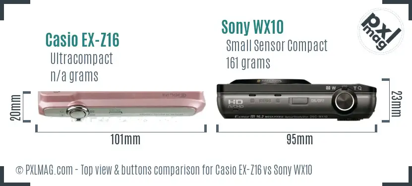 Top view design and control layout comparison
