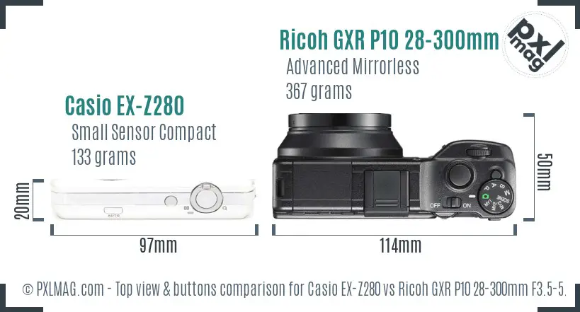 Top view design and control layout comparison