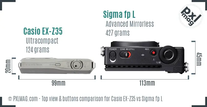 Top view design and control layout comparison