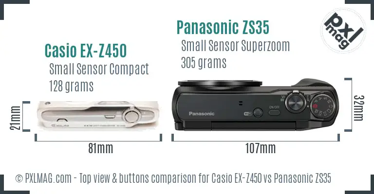 Top view design and control layout comparison