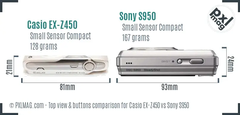 Top view design and control layout comparison
