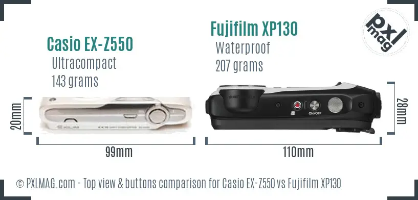 Top view design and control layout comparison