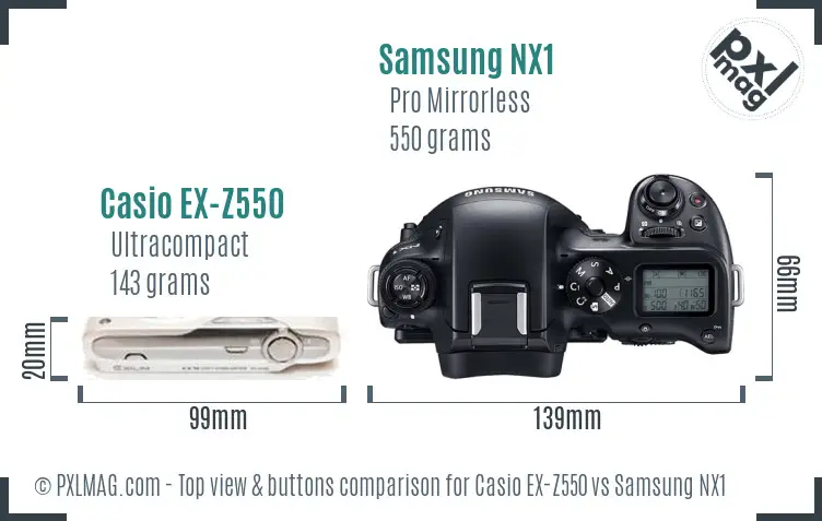 Top view design and control layout comparison