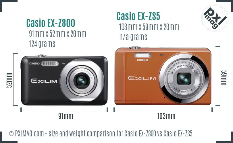 Casio vs Casio EX-ZS5 Comparison - PXLMAG.com