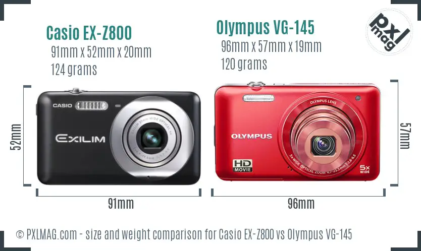 Casio EX-Z800 vs Olympus VG-145 Full Comparison - PXLMAG.com