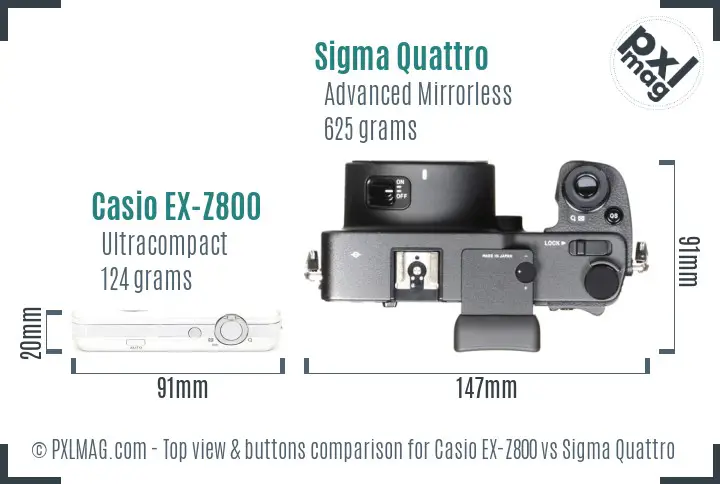 Top view design and control layout comparison